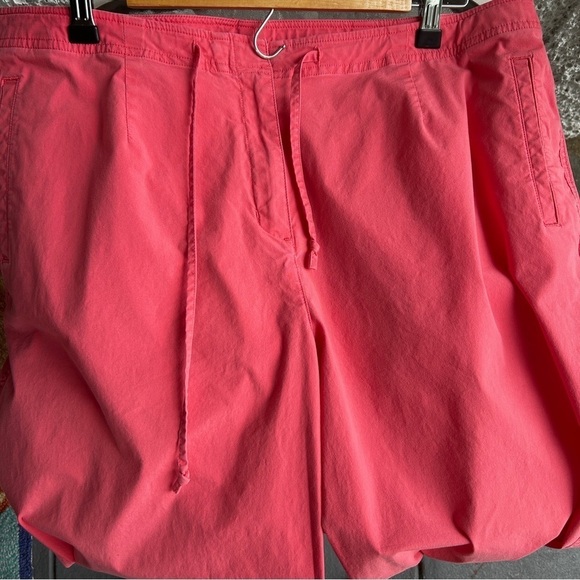 Talbots Capri Pants Coral Pink Stretch Cropped Straight Leg 16W Petite - Picture 10 of 15